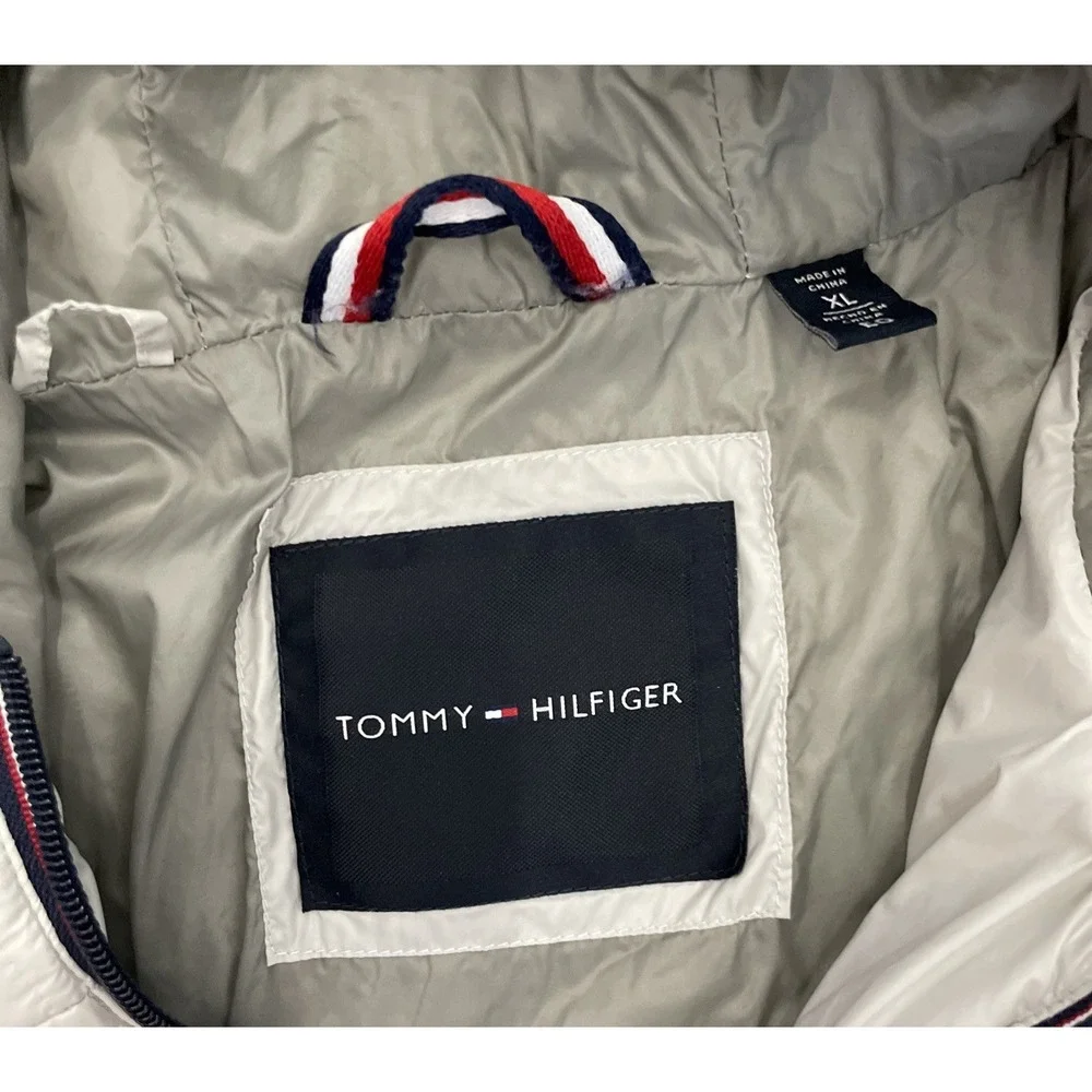 Tommy Hilfiger Men's Jacket Quilted Full Zip Gray XL